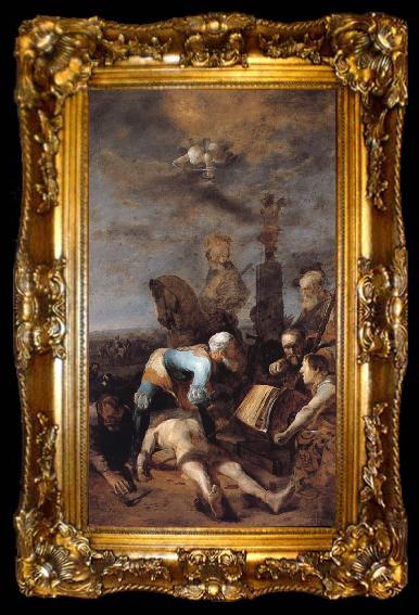 framed  Christopher Paudiss Martyrdom of St Thiemo, ta009-2